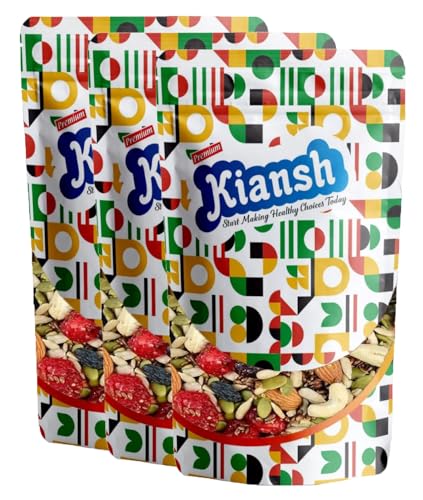 Image of Kiansh Dry fruits Nuts And Seeds (Dried Trail Mix /Breakfast Mix, 600g)