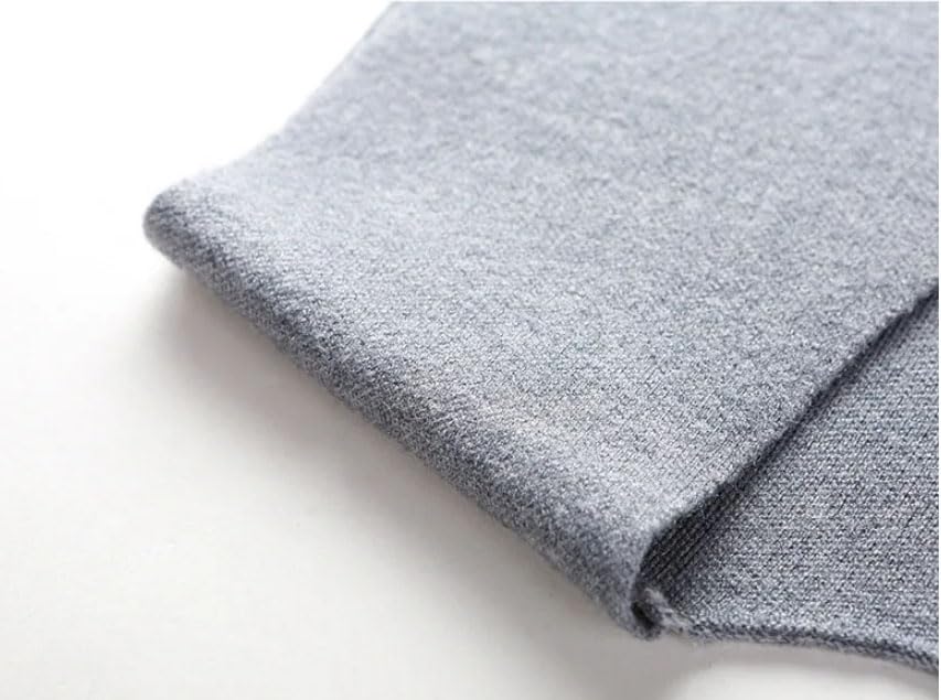 Men V-Neck Button Sleeveless Sweater with Pocket Patchwork Thickened Warm Cardigan Vest2