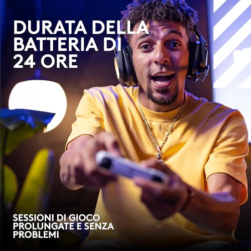 Astro A50 X LIGHTSPEED, Cuffia con microfono gaming wireless + base, PRO-G GRAPHENE, PLAYSYNC su Xbox Series X|S, PS5, PC/Mac, Nintendo Switch 2, Bluetooth, Passthru HDMI 2.1 - Nero - Cuffia gaming - Immagine 9