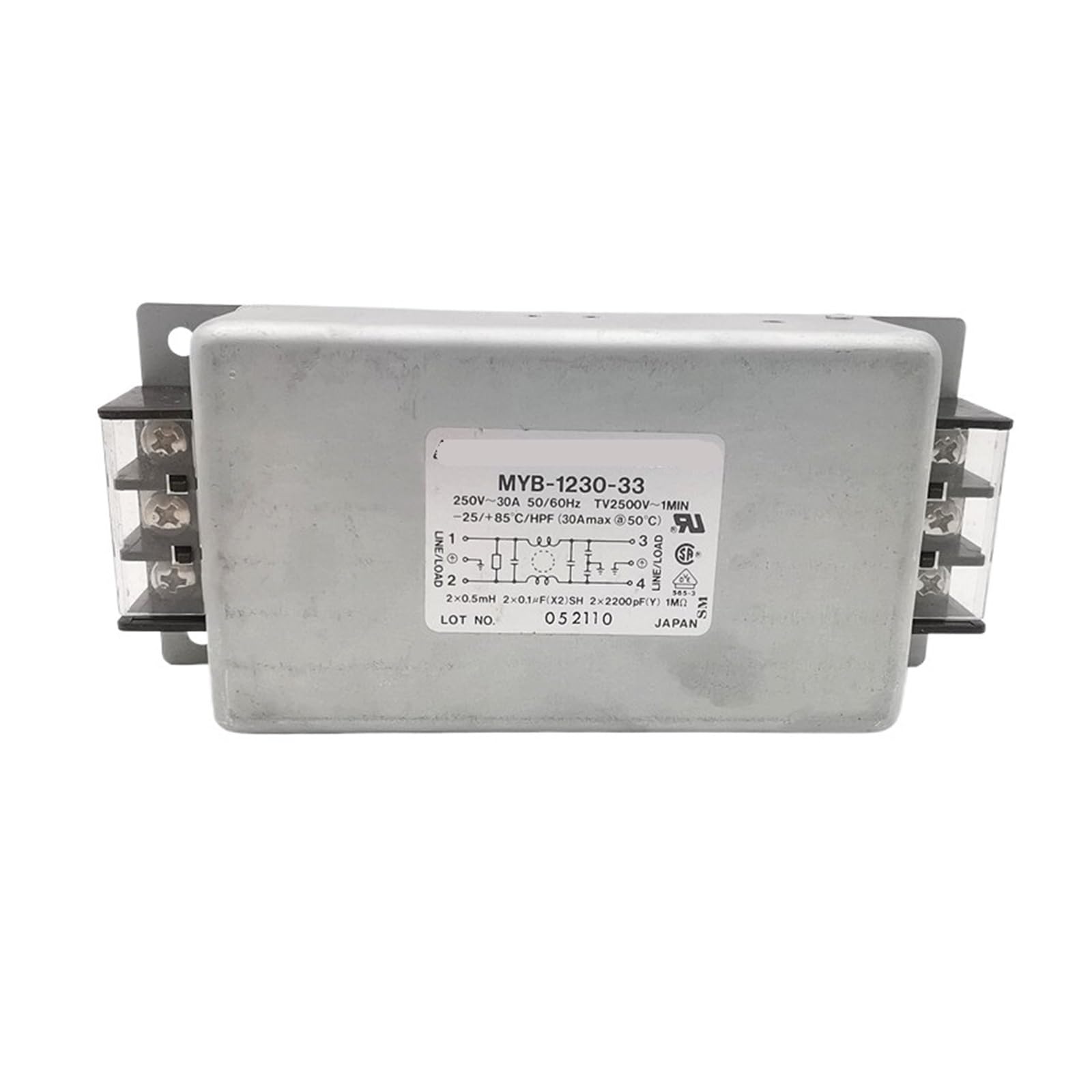 Filtre d'alimentation MYB-1230-33 30A anti-interférence et parasite
