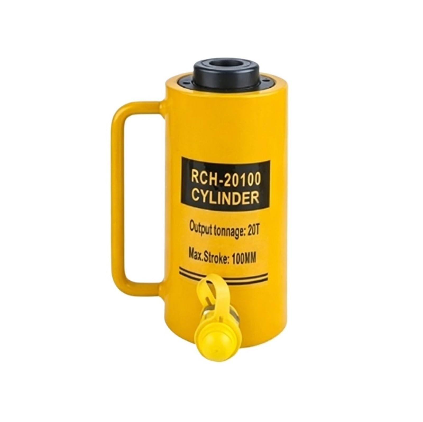 DUOCAI Hydraulic Ram Jack Multi-Section Stroke Hydraulic cylinder, electric split type RCH-20T30T60T100 ton hollow jack(20T100mm)