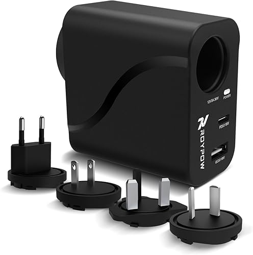 Miniatura 16 de RoyPow Convertidor de CA a CC Transformador de fuente de alimentación 2A/24W Adaptador AC/DC 110V/120V a 12V Enchufe para encendedor de cigarrillos