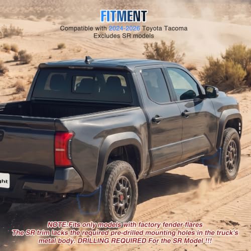 Image of Nilight Mud Flaps Splash Guards for Toyota Tacoma 2024-2026