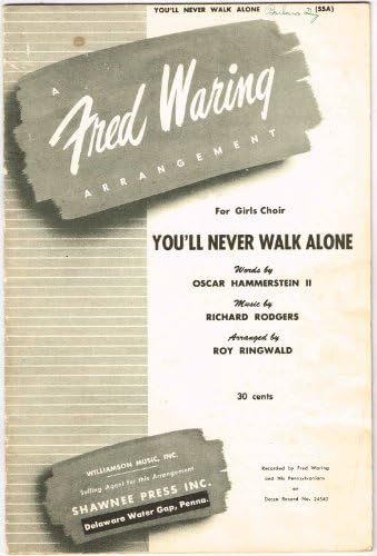 You Ll Never Walk Alone Sheet Music Richard Rodgers Oscar Hammerstein Amazon Com Books