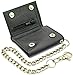 Chain Wallets for men Biker Chains Top-Grain Cow Leather Trifold Wallet With Chain RFID-Safe Snake Texture, Durable Wallet Leather Wallets Design In USA (J110-WC, Black)