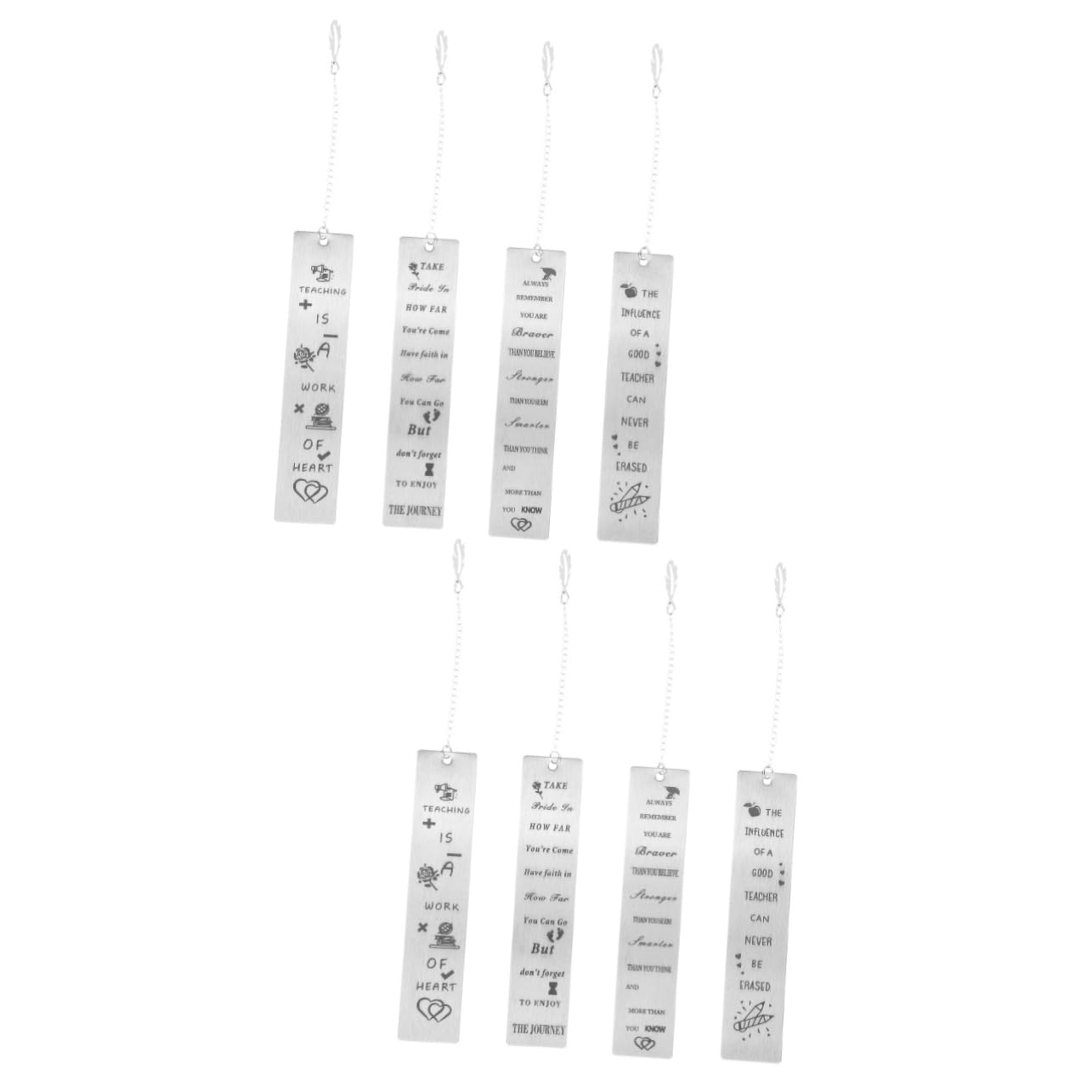 HOODANCOS 8 Piezas Marcapáginas de profesor marcadores de libros bookmark marcador de agradecimiento marcadores retros de apreciación del marcadores para profesores