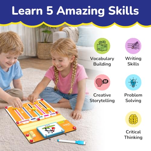Image of Smartivity Sentence Building Learning Game for Kids 6-10 Years I 100+ Sentences, Learn Parts of Speech I Educational Birthday Gift for Boys & Girls Ages 6,7,8,9,10 Years, Travel Friendly