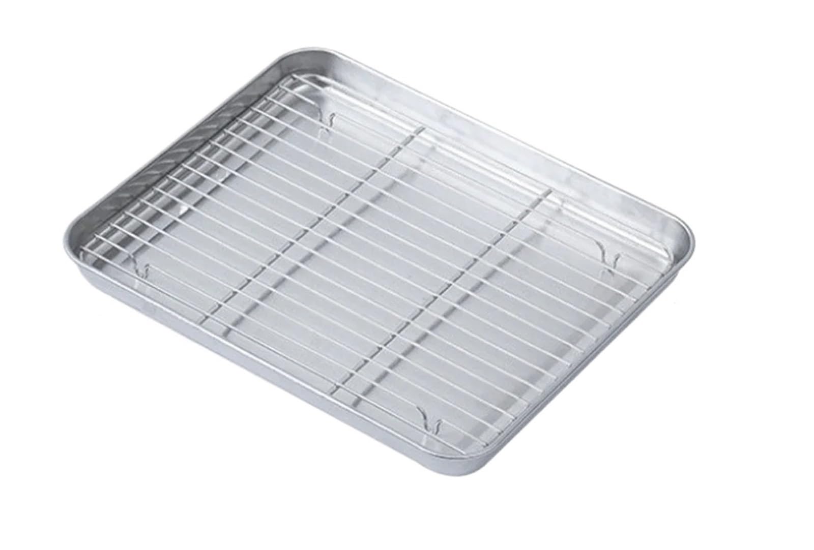 Bandeja para Hornear de Acero Inoxidable con Rejilla de Alambre, Accesorios de Cocina para Barbacoa