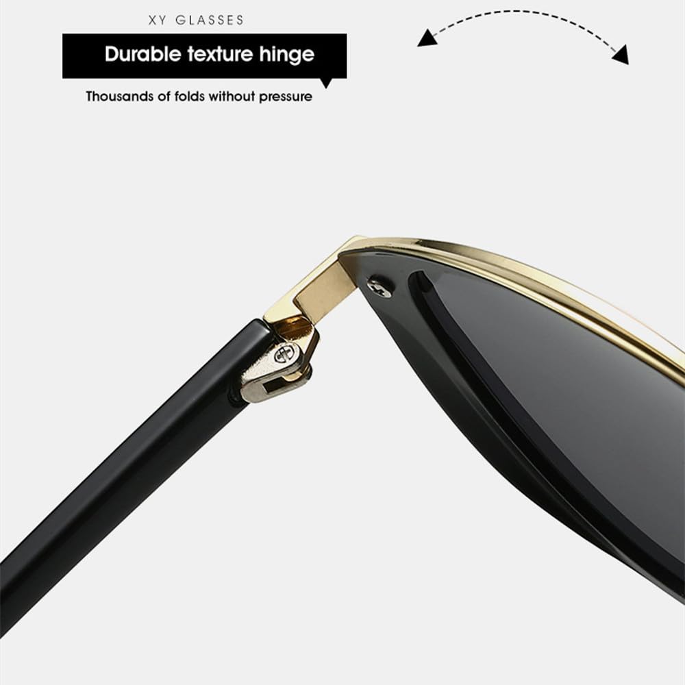 Gafas de sol ovaladas de moda para mujer Gafas de sol para mujer Gafas casuales retro UV400 para mujer