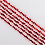 GMMDXD 10 Yard/Roller Rainbow Rhinestone Cup Chain for DIY Beauty Accessories (Color : Slam, Size : SS6)