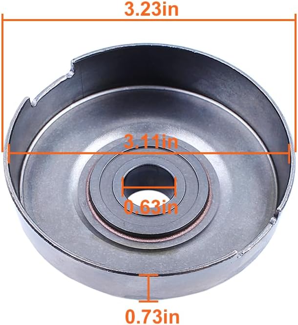 Miniatura 2 de Tambor de embrague apto para Jonsered CS 2171 2165 2163 2071 2063 2065 Kit de bomba de aceite de piñón, tambor de embrague, embrague, piñón de