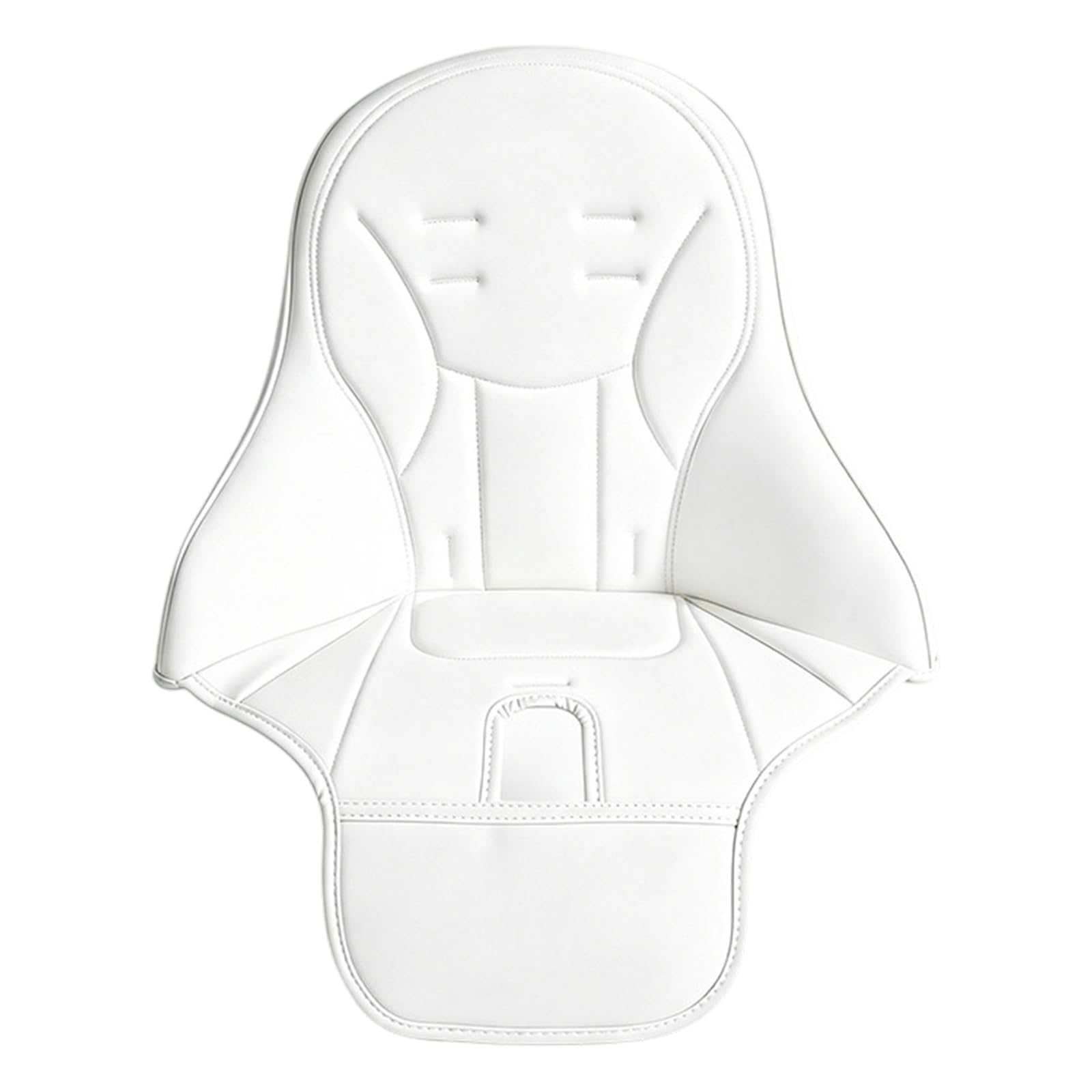 Cojín acolchado para asiento de trona para bebé, color blanco