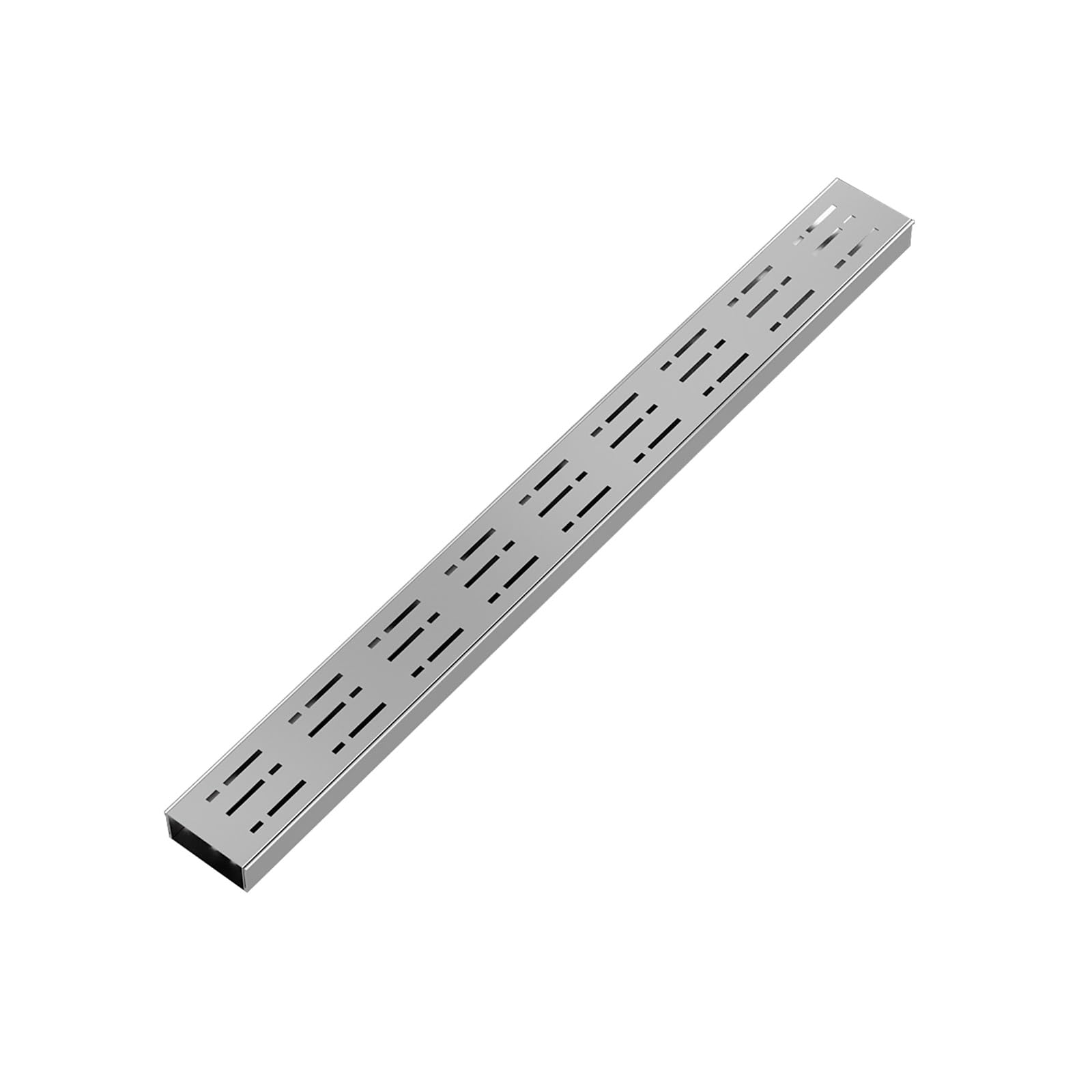 SUS Trench Drain Kit for Outdoor Drainage - Heavy Duty Channel Drain Grate(7x3cm Drain Trench)