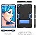 Cantis Galaxy Tab A 10.1 Case 2019 Model(SM-T510/T515),Slim Heavy Duty Shockproof Rugged Case High Impact Full Body Protective Case for Samsung Galaxy Tab A 10.1 Inch 2019 Release (Black+Blue)
