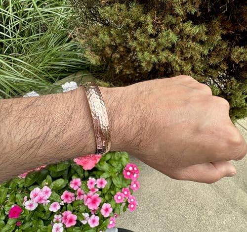 Image of Healing Lama Hand Forged 100% Copper Bracelet. Made with Solid and High Gauge Pure Copper.