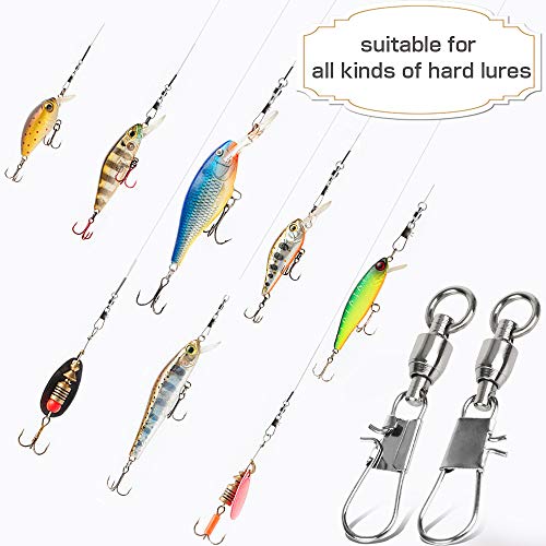 image for AMYSPORTS Fishing Swivels with Interlock Snap Ball Bearing Swivels Fis