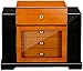 Prestige Import Group Baccus Modern Art Deco Cigar Humidor - Holds Up to 200 Capacity - Color: Two-Tone