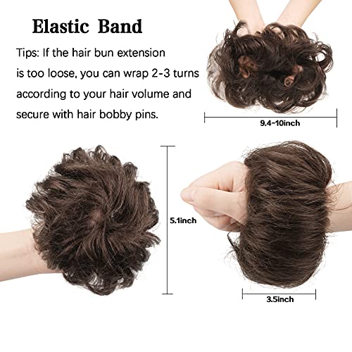 FESHFEN Human Hair Messy Buns - Image 3
