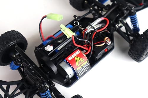 ES-TOYS RC Elektro Buggy 1:18 mit 2,4Ghz, 40 km/h, Allradantrieb - LiIon - HS301-1E (Schwarz-Gelb)