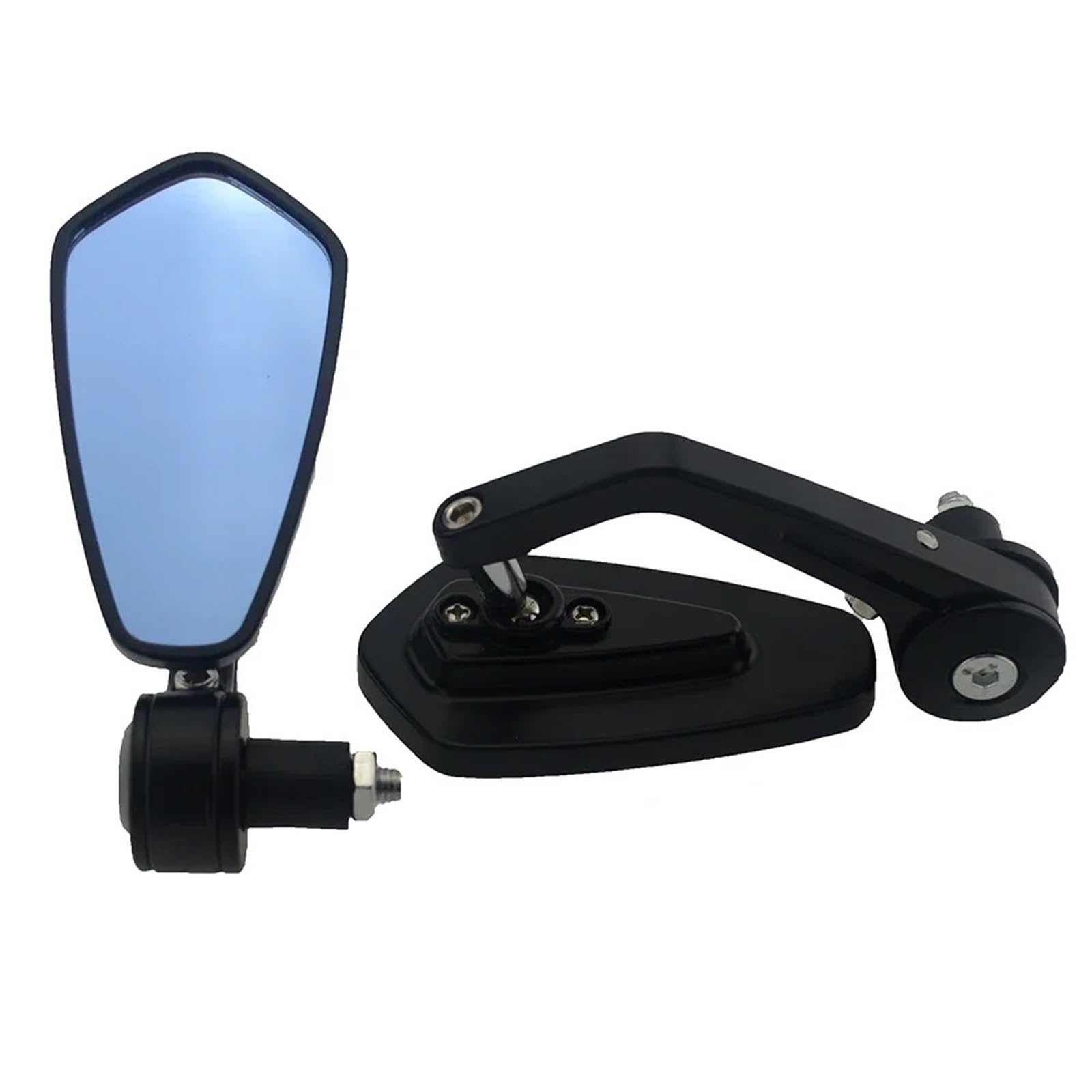 Lusterko wsteczne motocykla 2 szt. motocyklowe aluminiowe 7/8'' 22mm lusterko wsteczne boczne na koniec kierownicy pasuje do BMW pasuje do Ducati pasuje do Aprilia pasuje do Victory Lusterko boczne