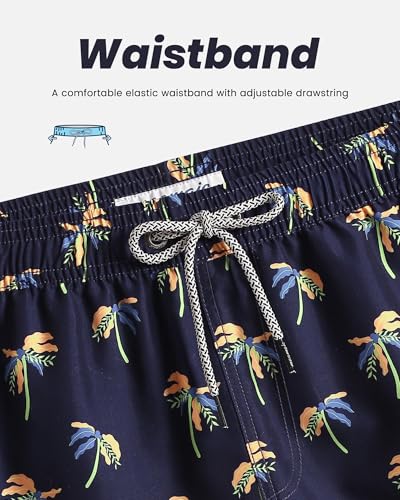 Image of maamgic Mens Swim Trunks 5 Inch with Mesh Liner Breathable for Beach