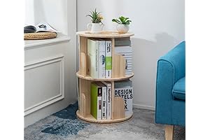 Heehee Rotating Bookcase Table for Space-Saving and Style
