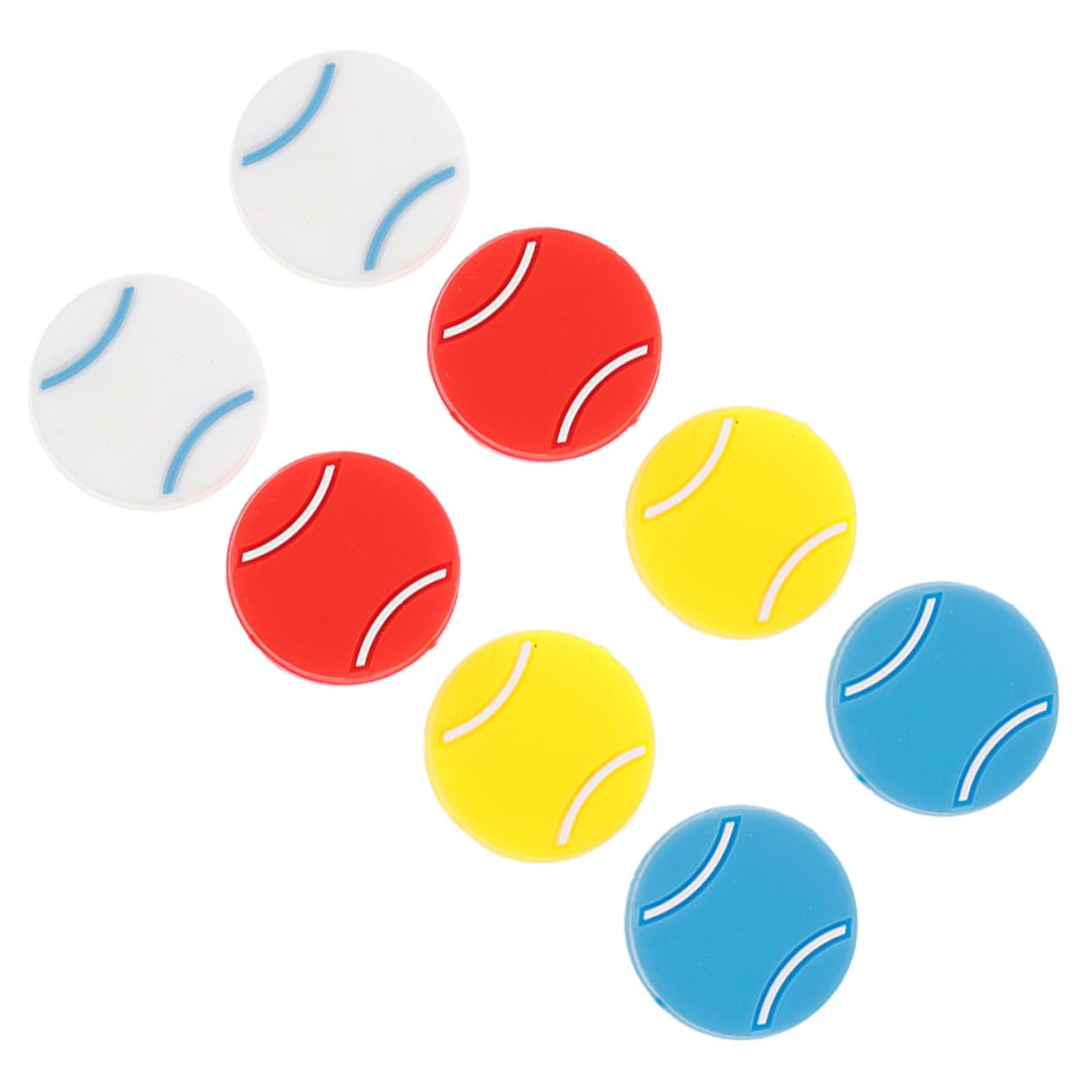 BCOATH Tennis Racket Dampener Set 8 Pieces Gel Vibration Dampener Tennis Racket Vibration Absorbers for Comfort and Consistency