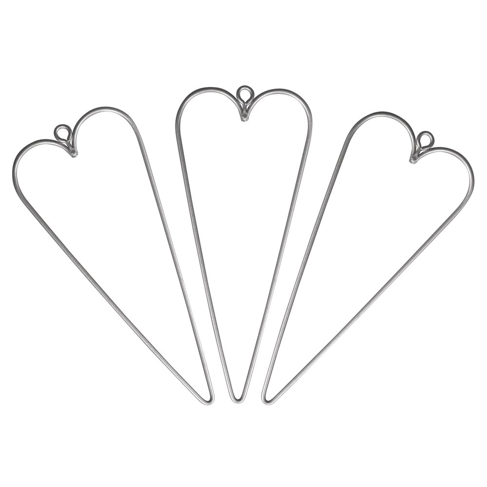 RAYHER HOBBY 24083000 Wire Hearts 12 x 5 cm (Pack of 3)