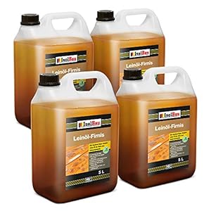 20 l dubbelgekookte, natuurlijke houtbeschermende lijnolie, houtvernisolie