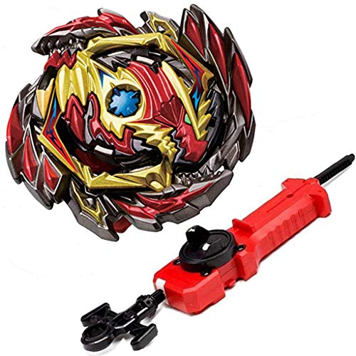Buywin Bey Battle Evolution Blade Turbo God Bay B-145 DX Booster Benome Diabolos.Vn.Bl Starter Set Red Sword Launcher Grip Kits Batting Top Games & Accessories Bey Burst Gaming Tops Spinning Toy