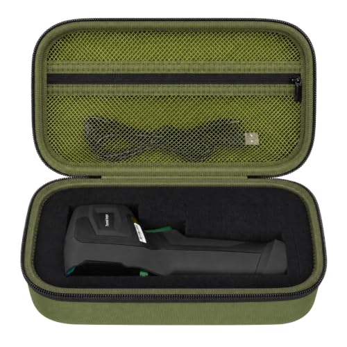 Image of Boobowl Case Compatible with HSFTOOLS HF96 / H128 / Thermal Camera, Infrared Cameras Storage Holder Box for USB Cabless(Bag Only) (Green, For TC004 / H96 / H128)