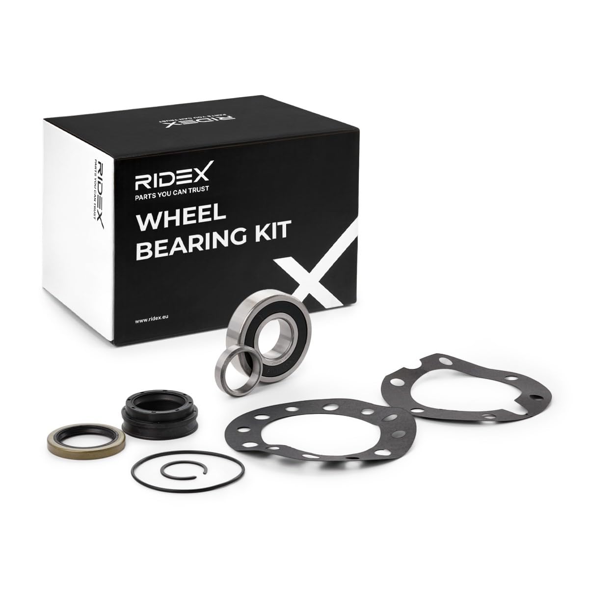 RIDEX 654W0497 Juego de cojinete de rueda Trasero con retén para ejes Compatible con TOYOTA HILUX V Pick-up LN, KZN1, VZN1