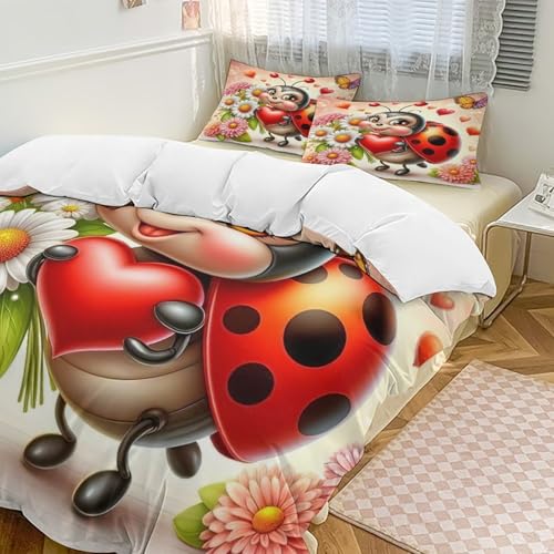 Ensemble microfibre douce coccinelle pour stopper les draps rêches - 3