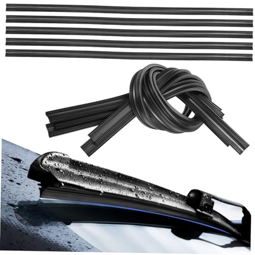 VINTORKY 10Pcs Frameless Windscreen Wiper Strips Rubber Refill for Cars Buses and Trucks Smooth with...