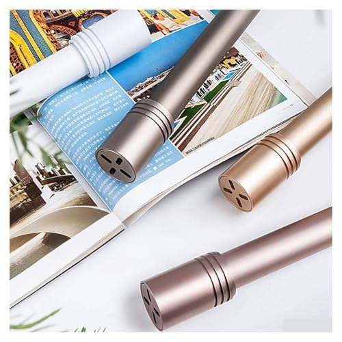 Genérico Barra Romana Montada En La Pared, Riel De Cortina Silencioso, Juego De Rieles De Cortina De Aleación De Aluminio Resistente, Adecuado For Salas De Estar, Dormitorios.(Rose Gold,100cm(3.3ft))