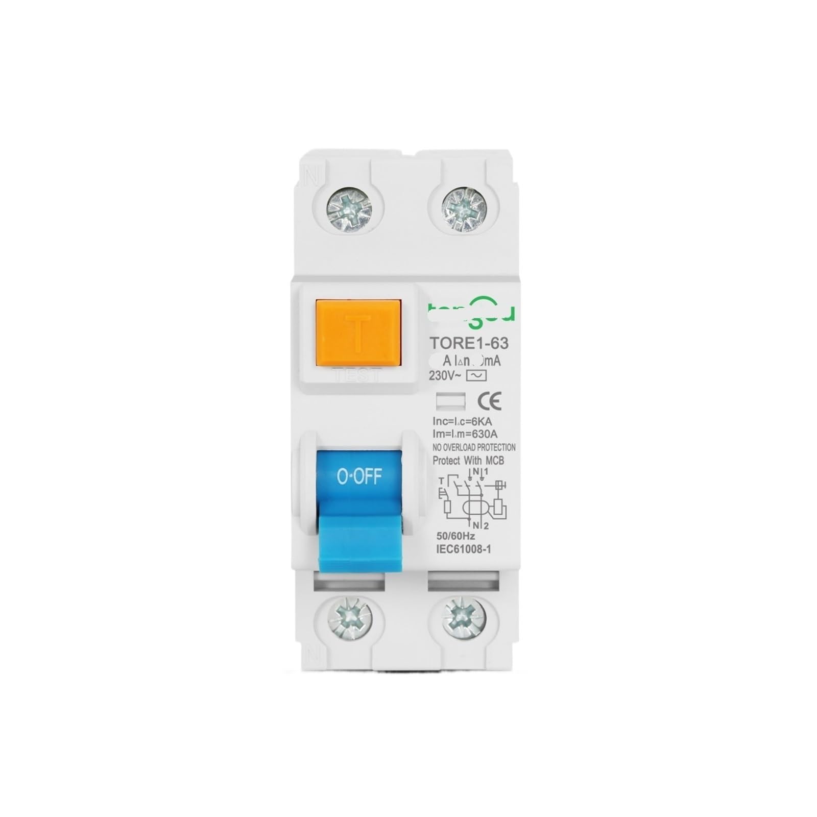 Disjoncteur différentiel protégez vos installations électriques 40A 100mA 2P - 2