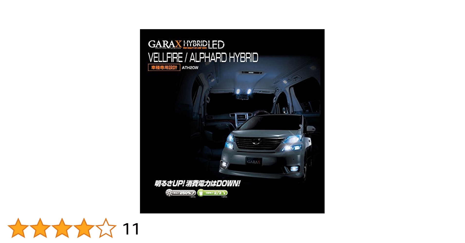 Amazon | GARAX(ギャラクス) ハイブリッドLEDルームランプセット