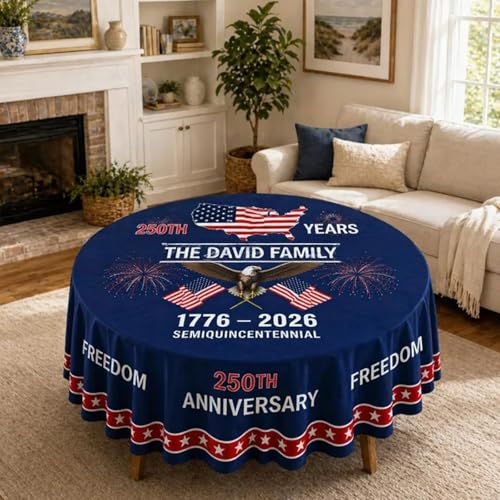 Nappe de table ronde drapeau idéale pour vos repas conviviaux en terrasse - 3