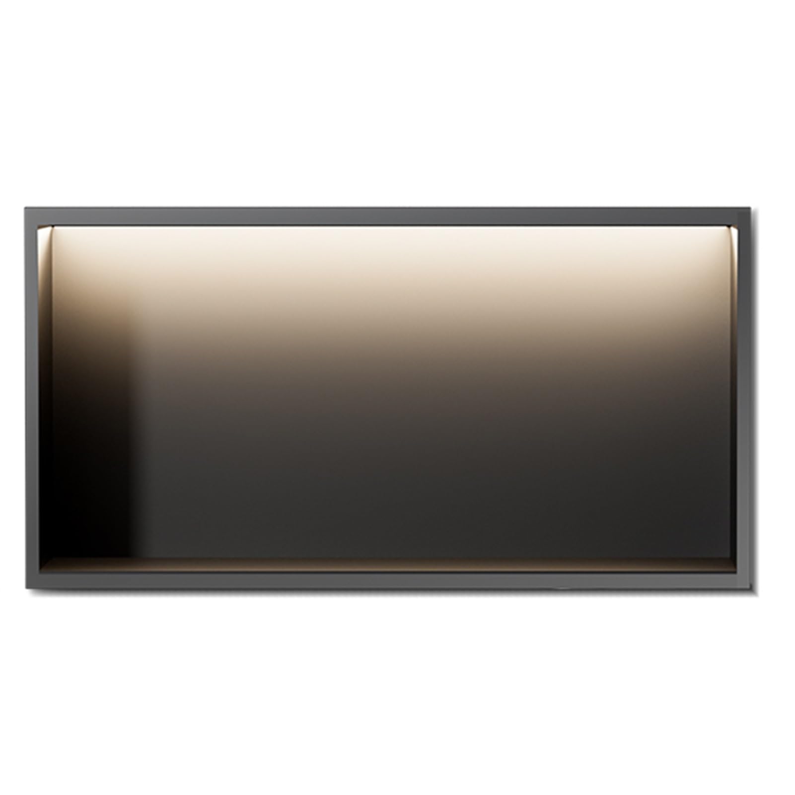 QUSYZD Recessed Storage Shower Shelf Niche for Bathroom Storage, Wall-Mounted Storage Rack for Organizing Items Storing Shampoo Toiletries,Black-70x28x12.5cm