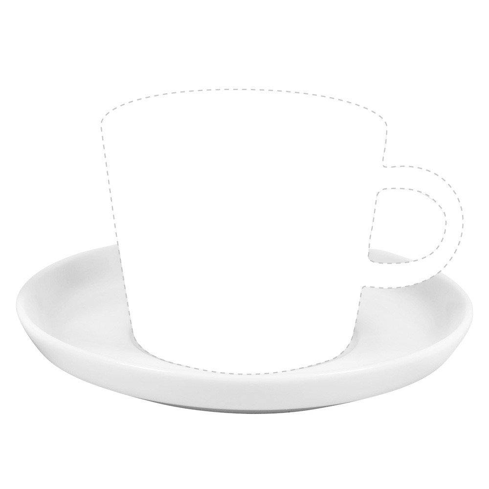 Arzberg Cucina Piattino per Tazza da Caffellatte 420 ml, Bianca, Porcellana, 17 cm, 42116-800001-14851