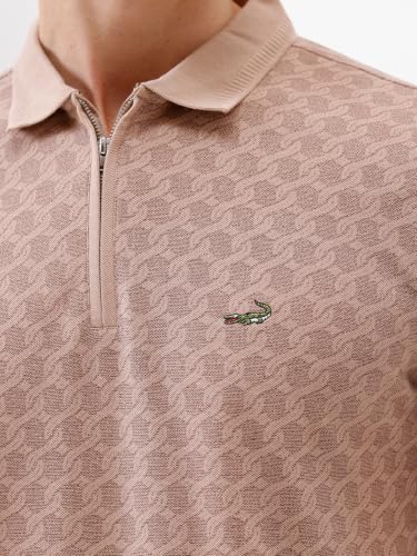 Image of CROCODILE Men's All Over Print Cotton Casual Wear T-Shirt | Collar | Half Sleeve | Comfort Fit | Pull On | Regular
