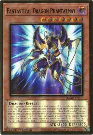 Fantastical Dragon Phantazmay arte alternativo - MAGO-EN018 - Premium Gold Rare - 1 edición