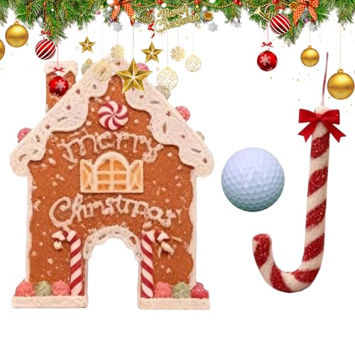 クリスマス 室内 ファミリー ゲーム | パーティーグッズ | 装飾用ゴルフゲームセット卓上展示用,男の子 女の子 子供 クリスマス 家庭 旅行 学校 屋内 幼稚園のための