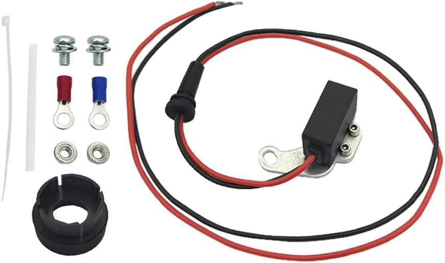 Ignition Module, 1281 Electronic Ignition Conversion Kit Fits for Ford Mercury Lincoln 8 Cylinder 1957-1974