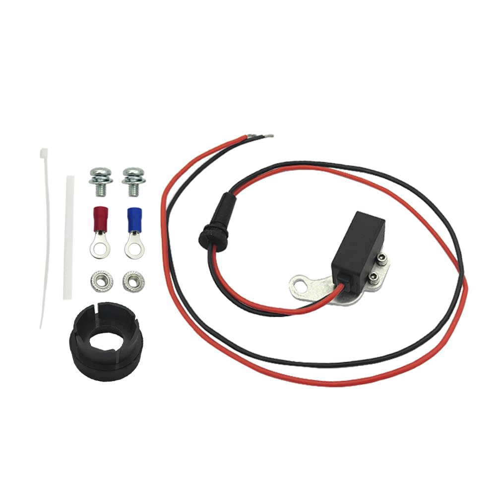 Tokinng 1281 Electric Ignition Conversion Kit, Replacement Ignitor Kit Fits for Ford for Mercury Lincoln 8 Cylinder V8 1957-1974