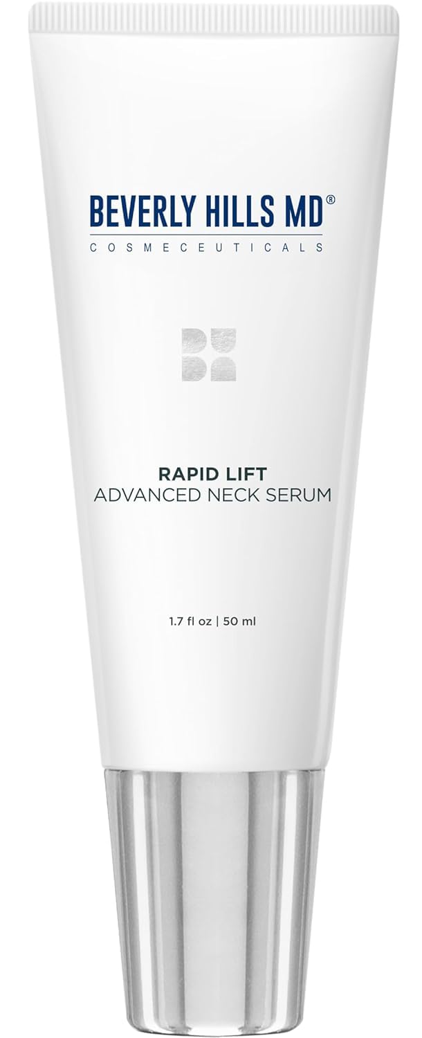 Beverly Hills MD Rapid-Lift Advanced Neck Serum- Reduce Wrinkles & Tone Skin- Anti-Aging Formula for Lifting and Smoothing Sagging Skin on Neck, Chin, & Chest w/Polyphenols (New Formula)