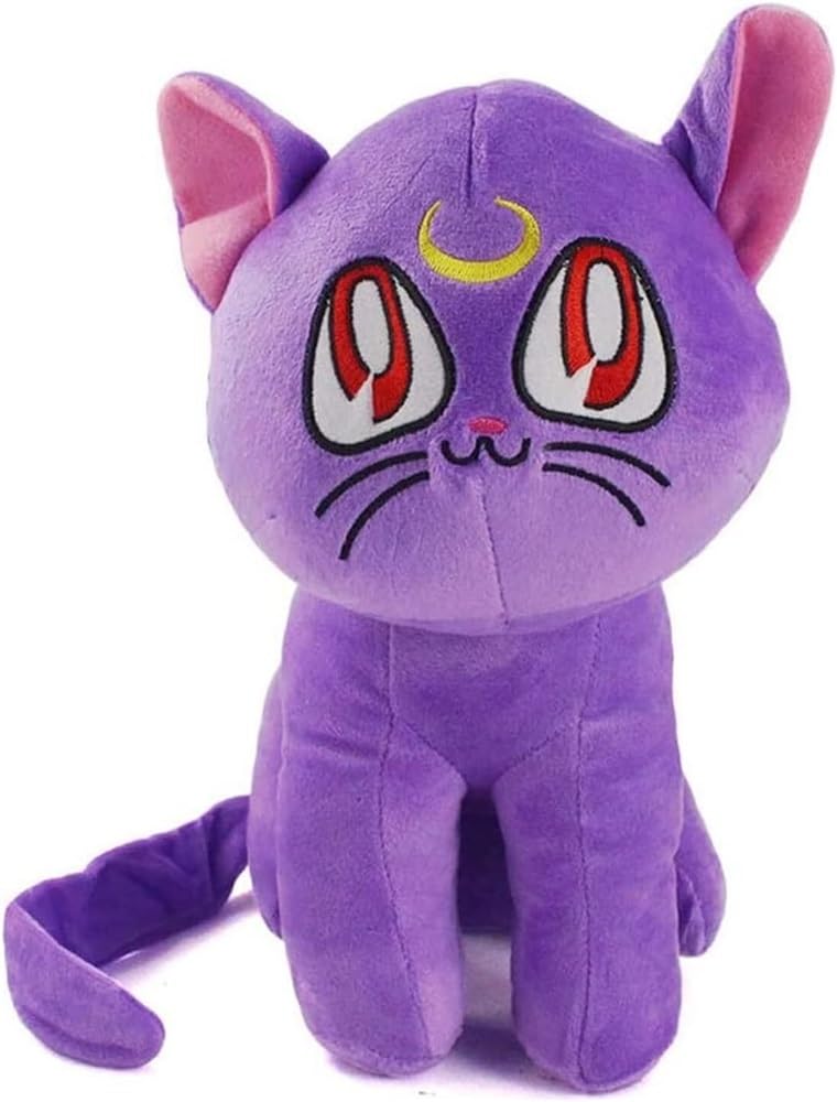 Sailor Moon Luna Cat Plush Toy Stuffed Animal Plush Toy Creative Shape Soft Pillow Toys Gifts for Kids and Fans, Birthday Gift (Color : Diana, Size : 28cm/11in)