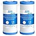 GOLDEN ICEPURE Whole House Big Blue Sediment and Carbon Combinated Water Filter Compatible with FXHTC,GXWH40L,GXWH35F,GNWH38S (10''x4.5''),Fits Universal Big Blue Water Filter System