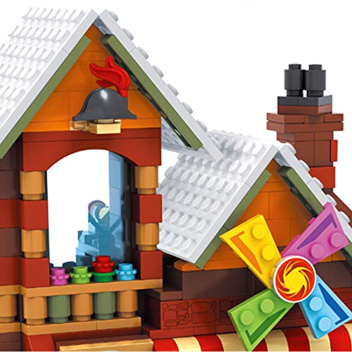 EAYOK Weihnachten Modell Bauset, 812 Teilel Weihnachtsszenen Themenspielwarenladen Baukasten, Weihnachten Bauset… – Bild 5