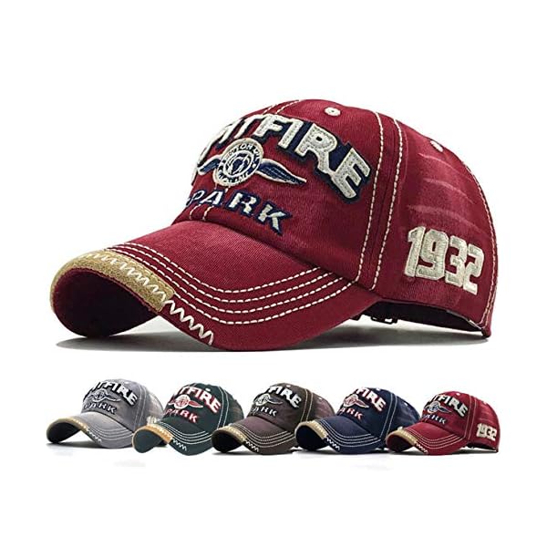 Yutdeng Retro Casquette de Baseball Unisexe Ajustable Boucle en Metal Casquettes Classique Trucker Cap Hat for Sport Hip Pop Golf Voyages – Casquette Homme Femme